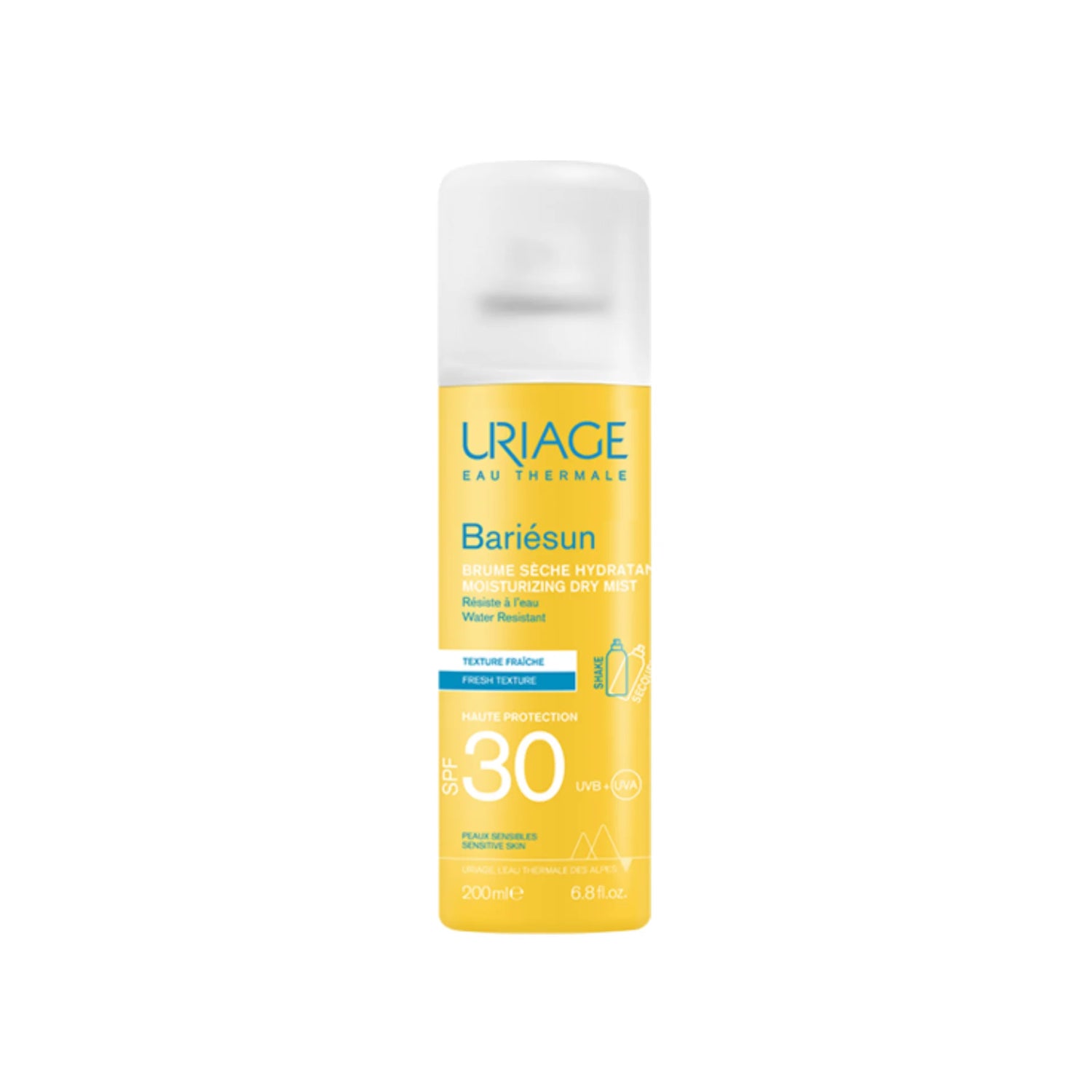 Uriage Bariesun Dry Mist SPF30 for lightweight and effective sun protection.