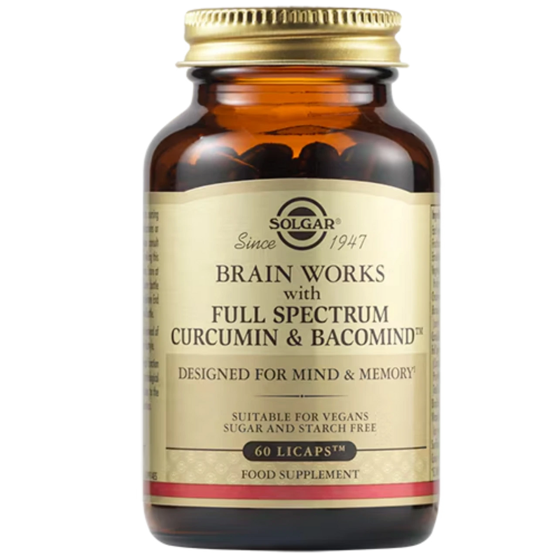 Solgar Brain Works with Full Spectrum Curcumin supplement 