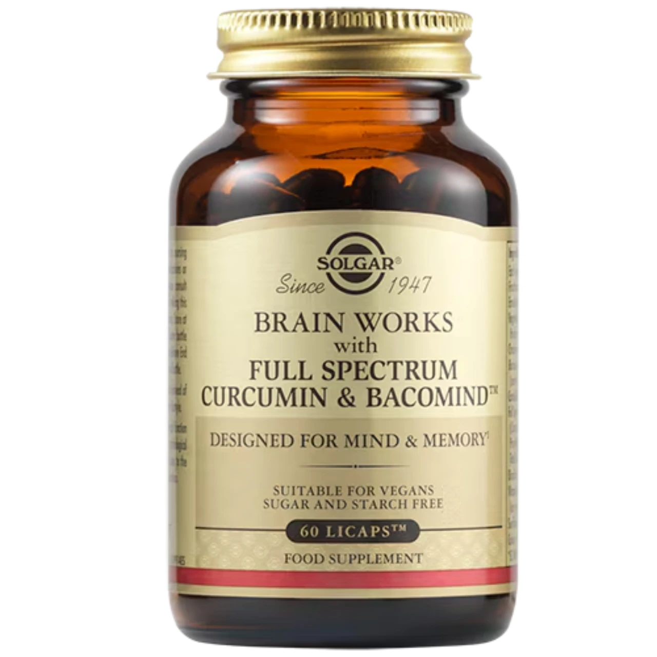 Solgar Brain Works with Full Spectrum Curcumin supplement 