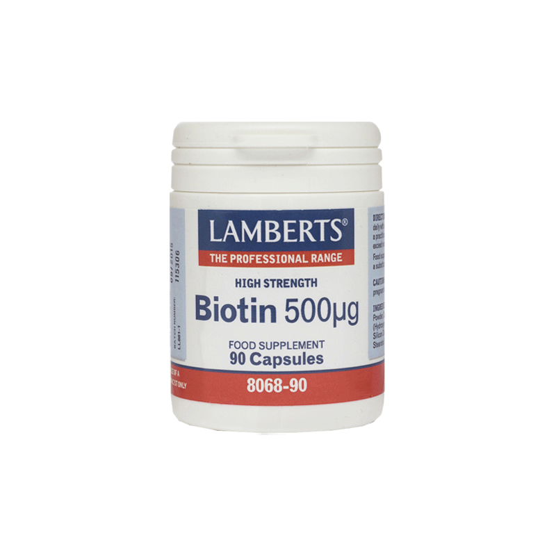 Lamberts Biotin 500μg - Supports energy and metabolism.