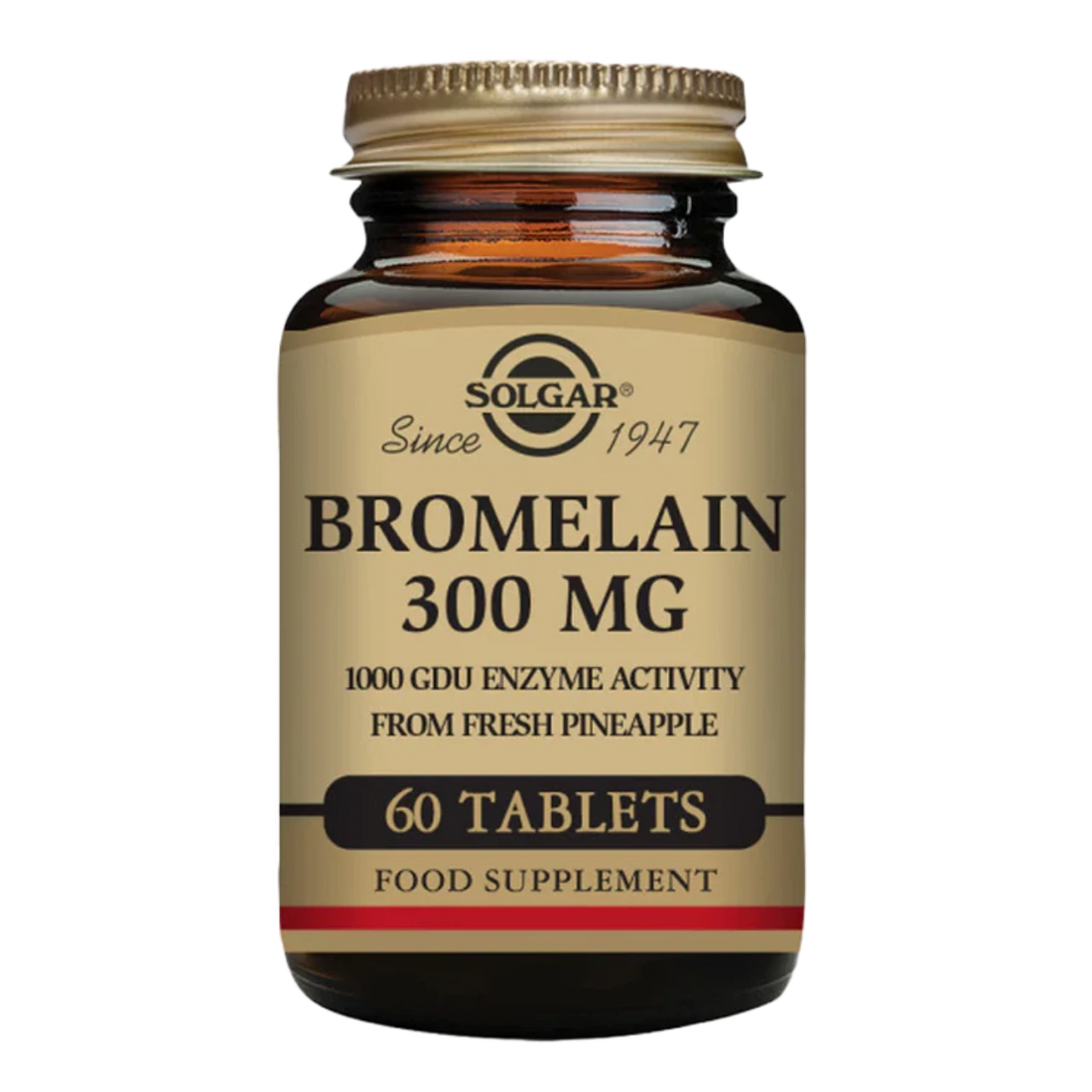 Solgar Bromelain 300 mg Digestive Enzyme Supplement