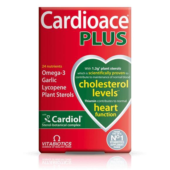  Cardioace Plus Capsules - Heart health support with plant sterols and essential nutrients.