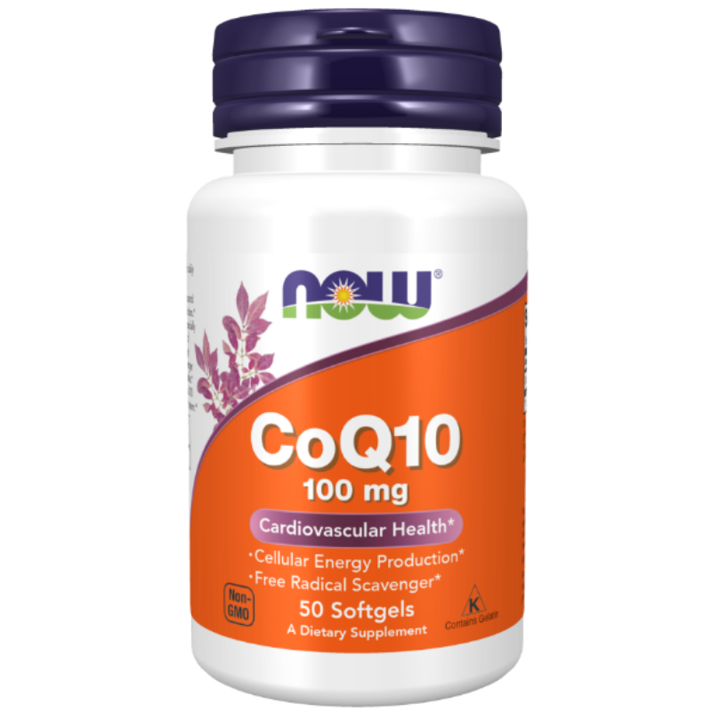 NOW Foods CoQ10 100 mg Softgels - Supports cardiovascular health.