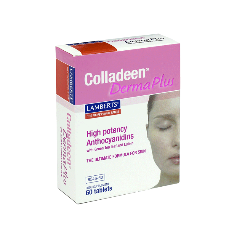 Lamberts Colladeen Derma Plus - Skin health formula with anthocyanidins.