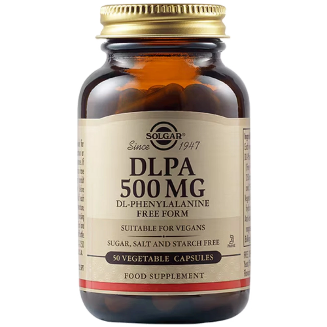 Solgar DLPA 500mg for mood support and well-being