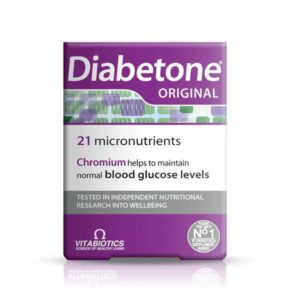 Vitabiotics Diabetone Original - Nutritional support with 21 essential nutrients.