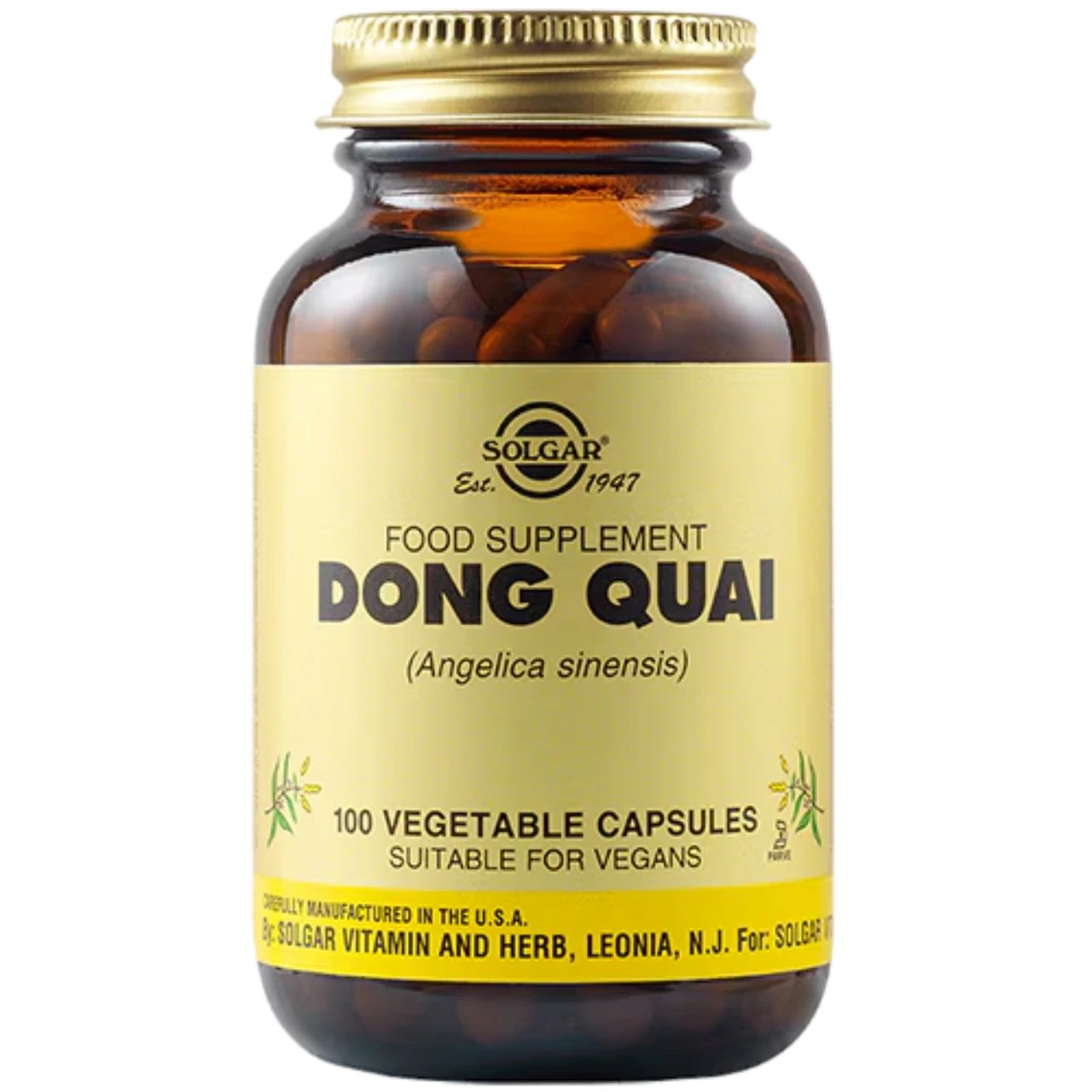 Solgar Dong Quai supplement for women's health and well-being