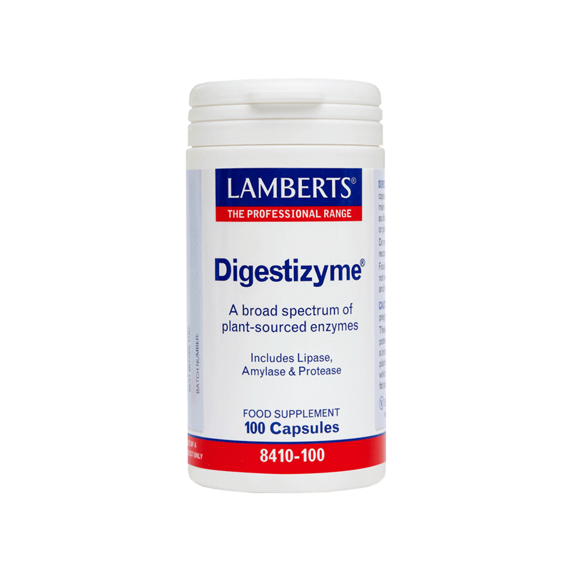 Lamberts Digestizyme - Plant-based digestive enzymes for enhanced nutrient absorption.