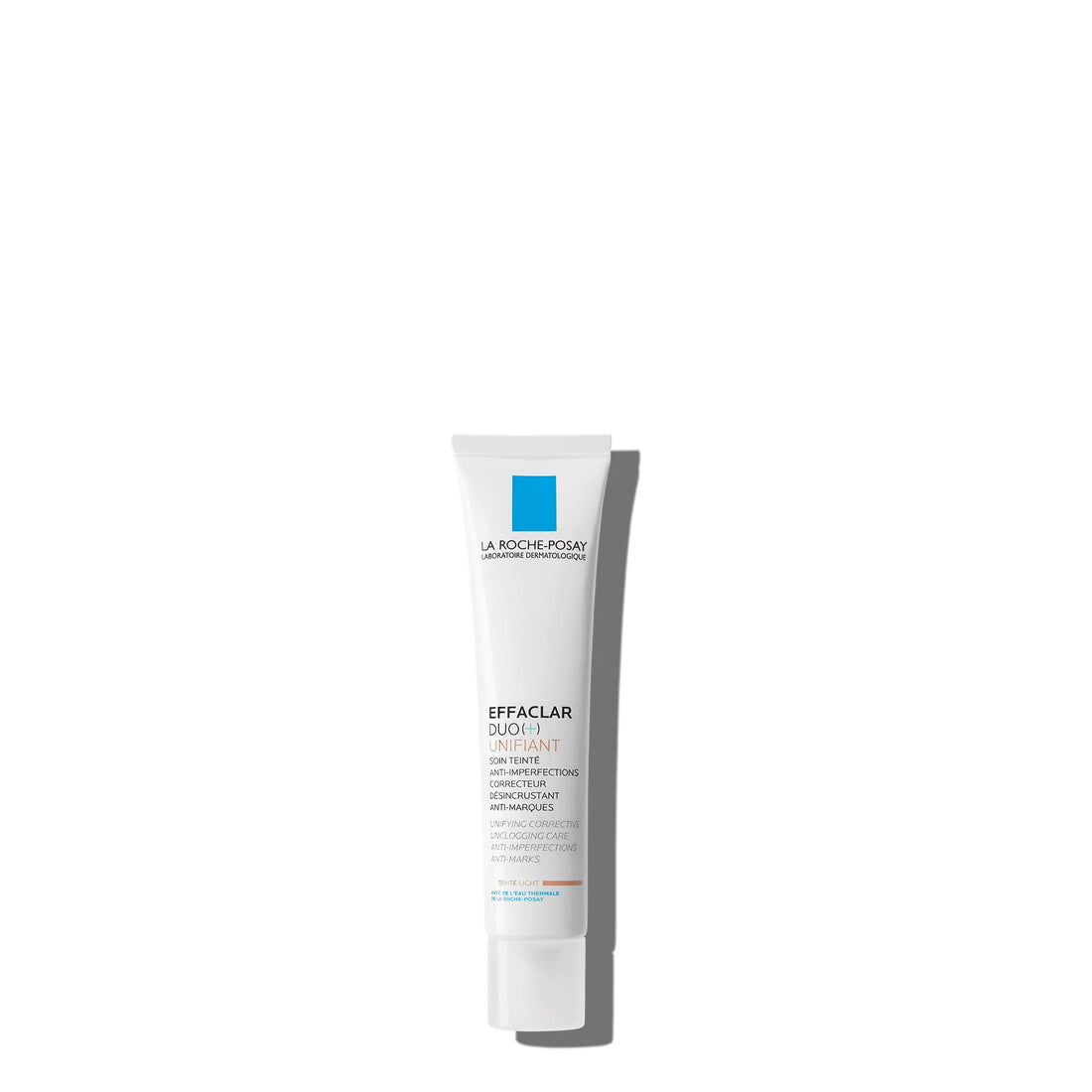 La Roche-Posay Effaclar Duo+ Unifiant Tinted Acne Treatment Cream for blemish coverage and treatment.