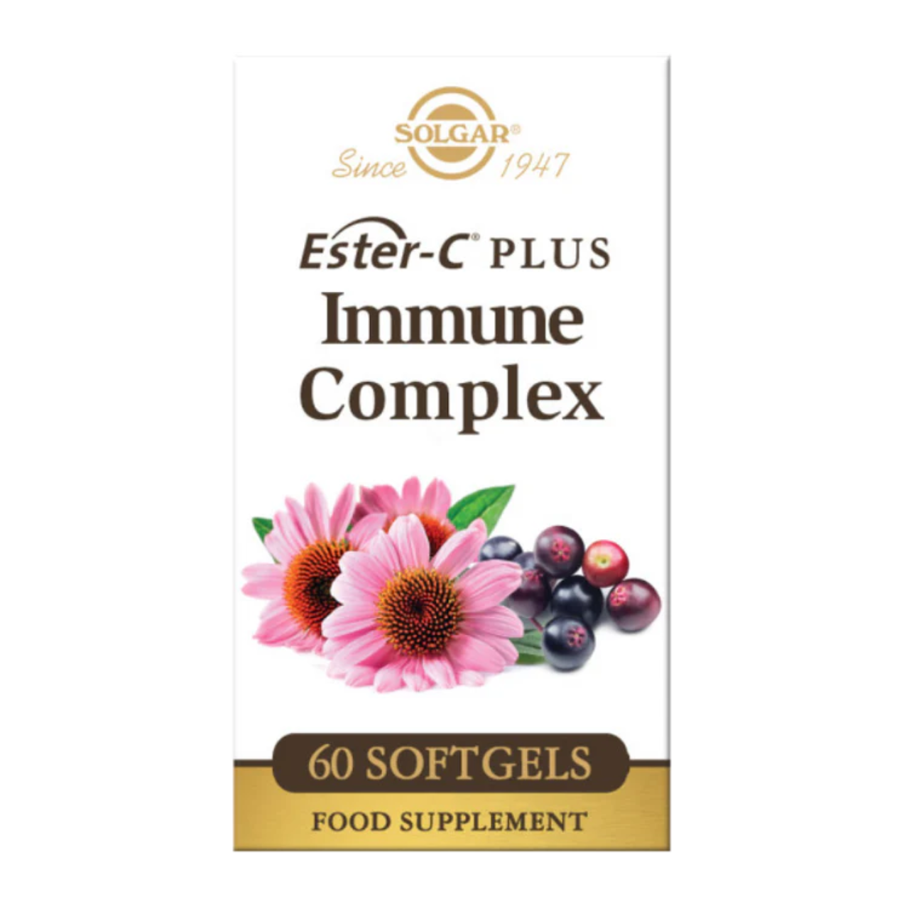 Solgar Ester-C Plus Immune Complex - Comprehensive immune support with vitamins, zinc, and botanicals.