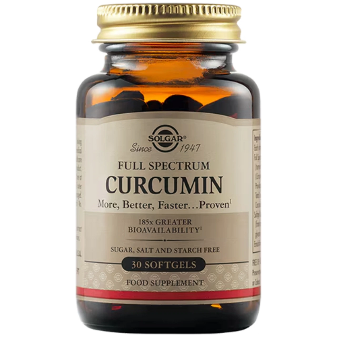 Solgar Full Spectrum Curcumin Softgels - Supports brain, joint, and immune health with enhanced absorption.