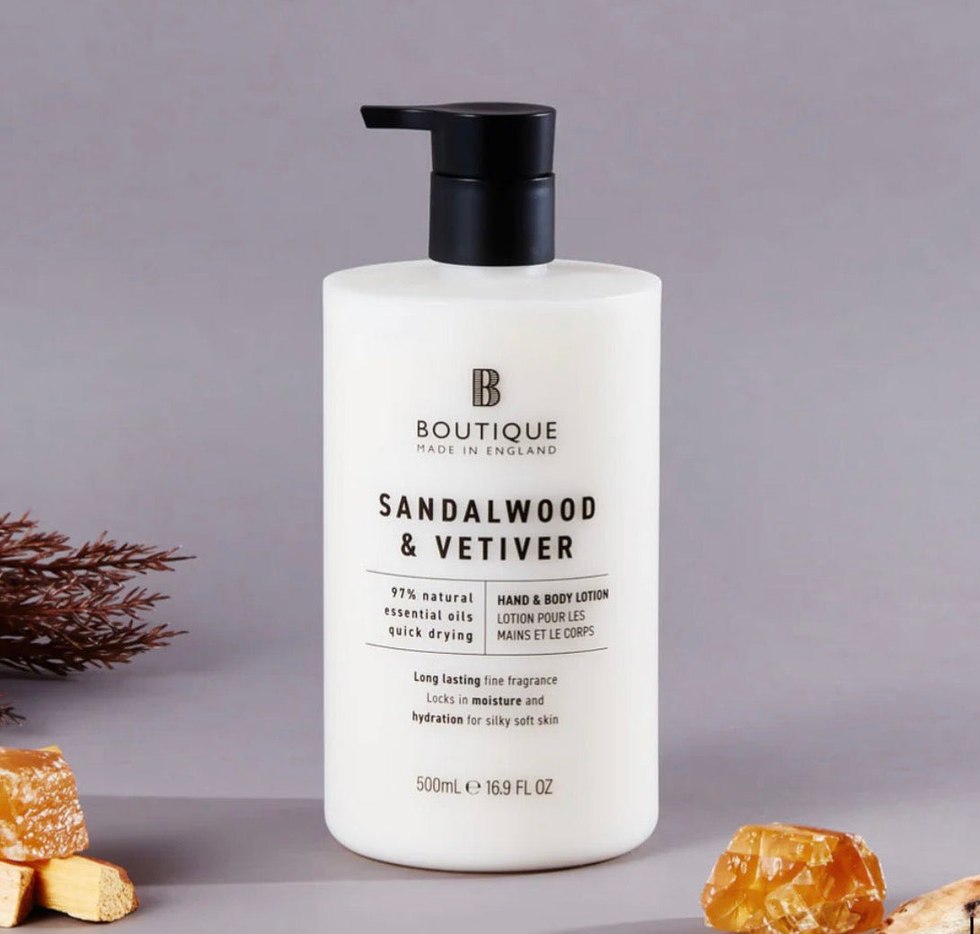 Grace Cole – Boutique Scent Sandalwood &amp; Vetiver Hand &amp; Body Lotion (500 ml)
