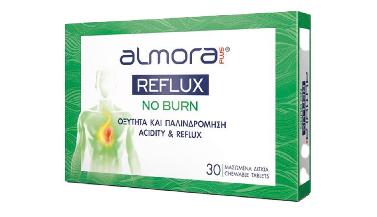Almora Plus – Reflux No Burn Chewable Tablets (30 tablets)