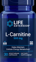 Life Extension – L-Carnitine 500 mg (30 Vegetarian Capsules)