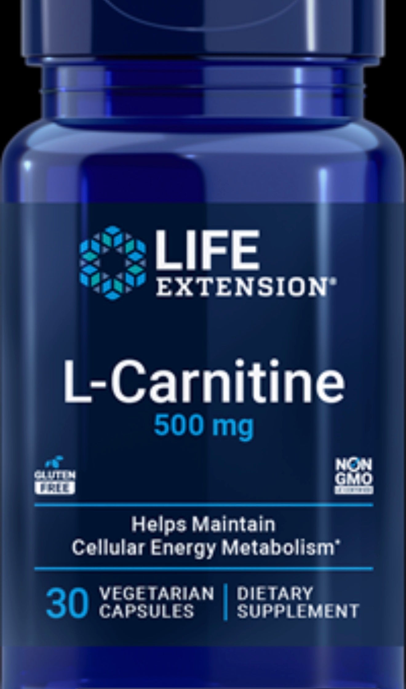 Life Extension – L-Carnitine 500 mg (30 Vegetarian Capsules)