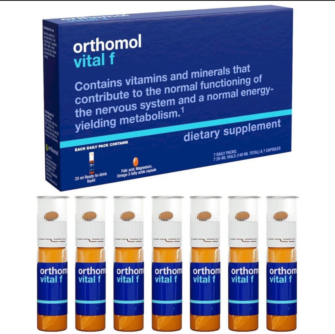 Orthomol Vital F Vials &amp; Capsules 30 Days