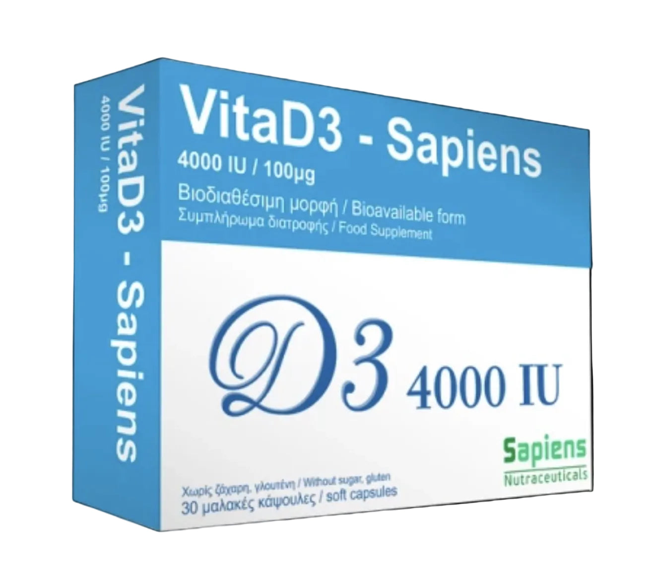 Sapiens – Vita D3 4000 IU (30 capsules)