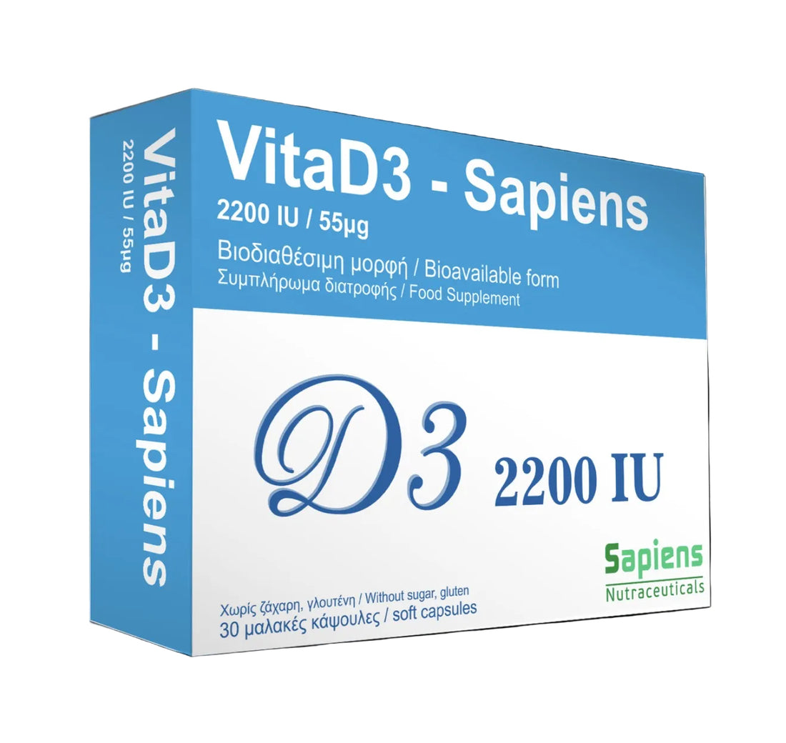 Sapiens – Vita D3 2200 IU (30 capsules)