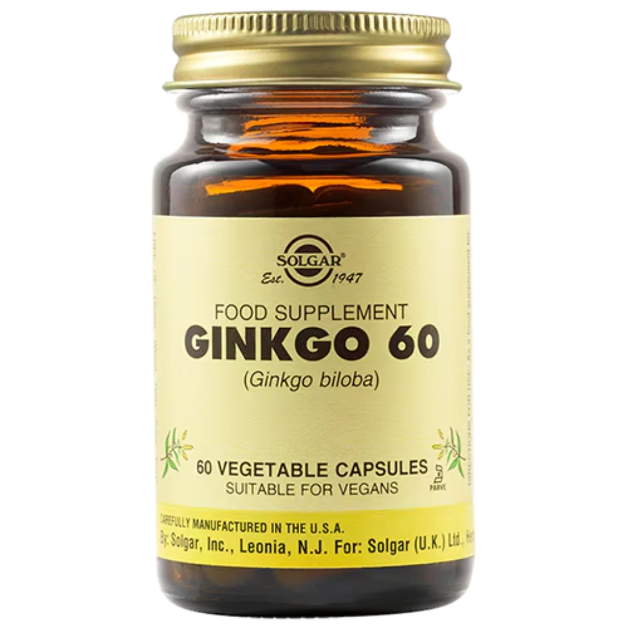  Solgar Ginkgo Biloba Leaf Extract - Supports mental alertness and circulation.