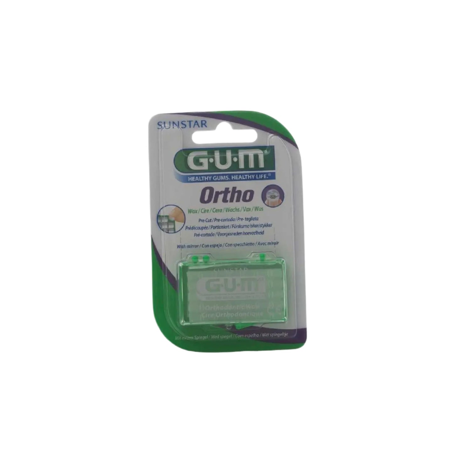GUM Orthodontic Wax Unflavored for protecting braces and relieving oral irritation.