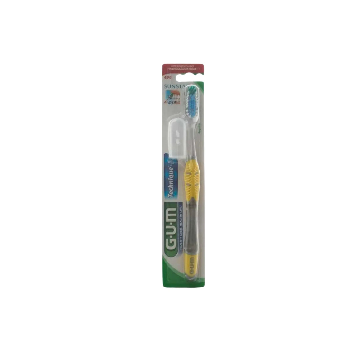 GUM T.Br Technique Soft/Full Toothbrush for gentle plaque removal and improved gum health.