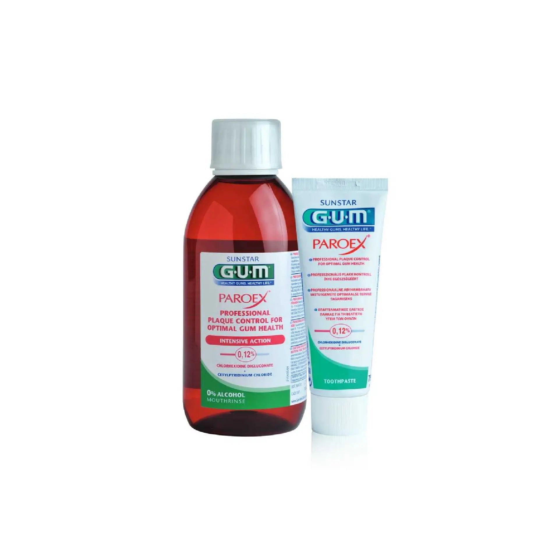 GUM Theraparoex 0.12% Mouthwash &amp; Toothpaste Set