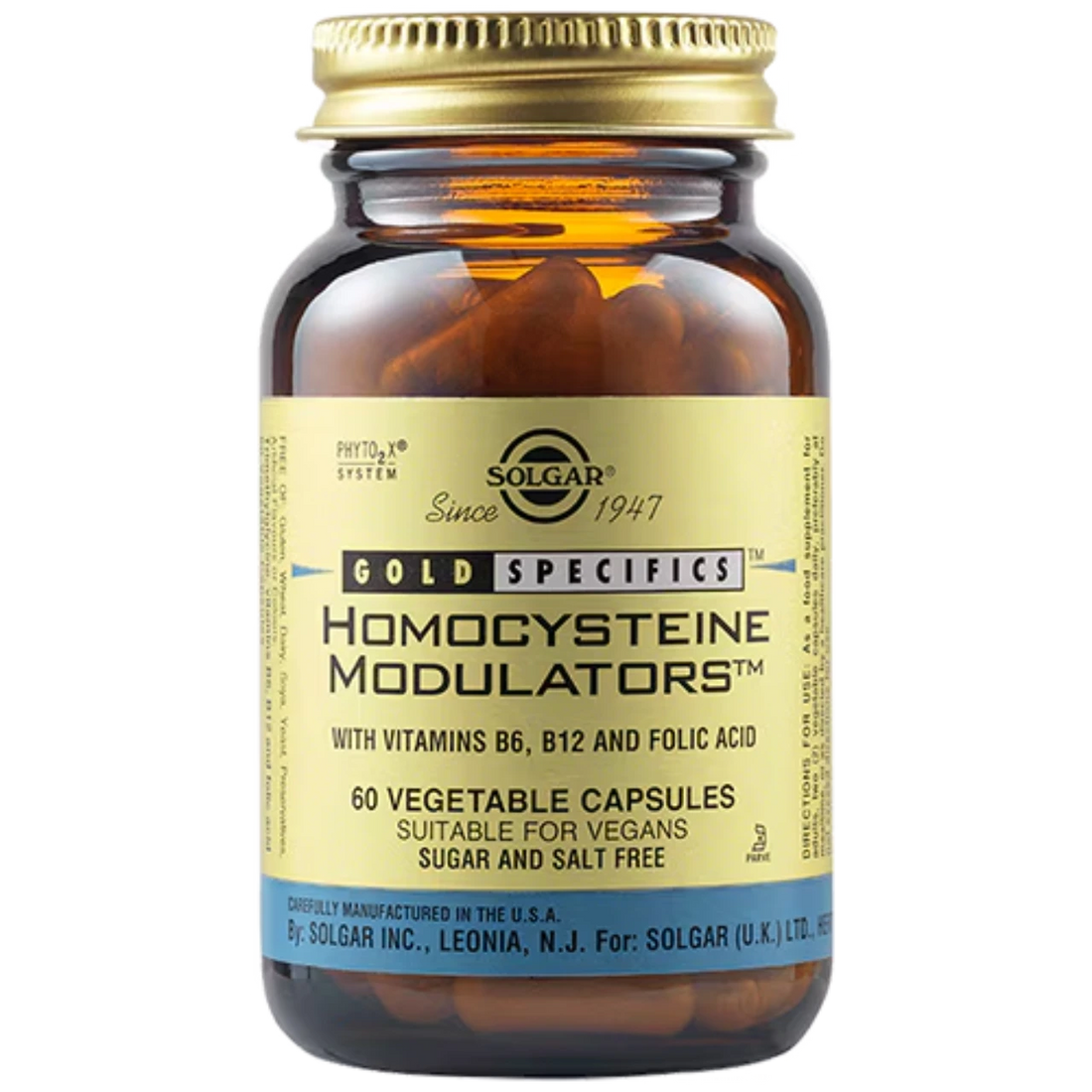 Solgar Gold Specifics Homocysteine Modulators - Supports healthy homocysteine levels and cardiovascular health.