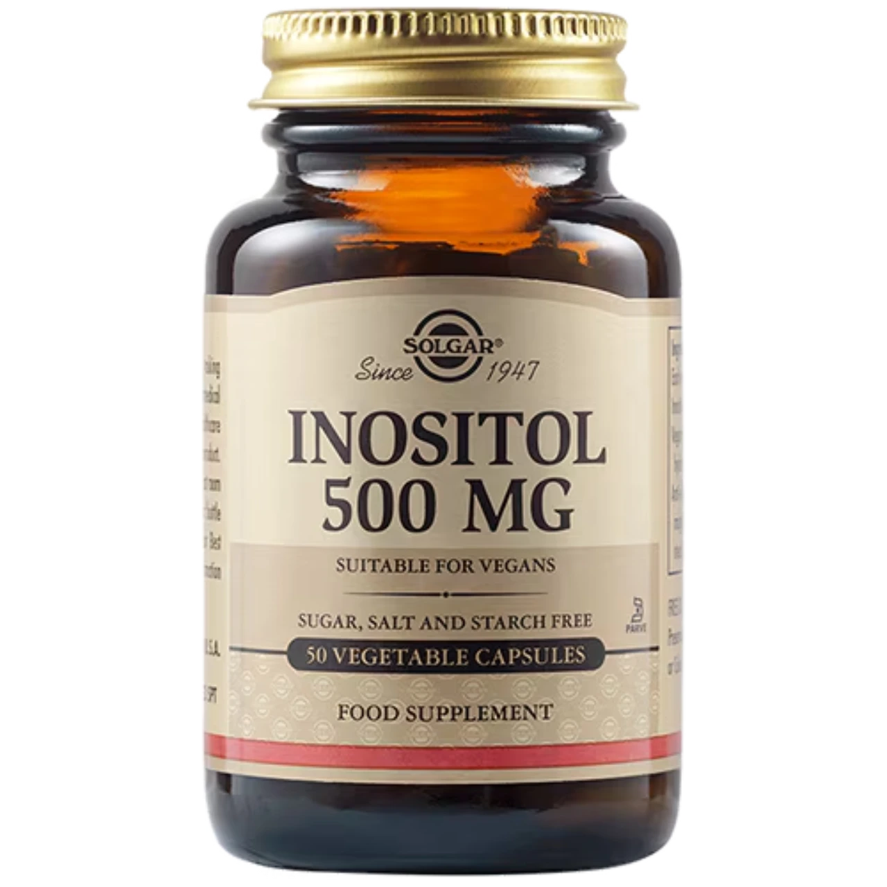 Solgar Inositol 500 mg - Promotes brain and nerve health.