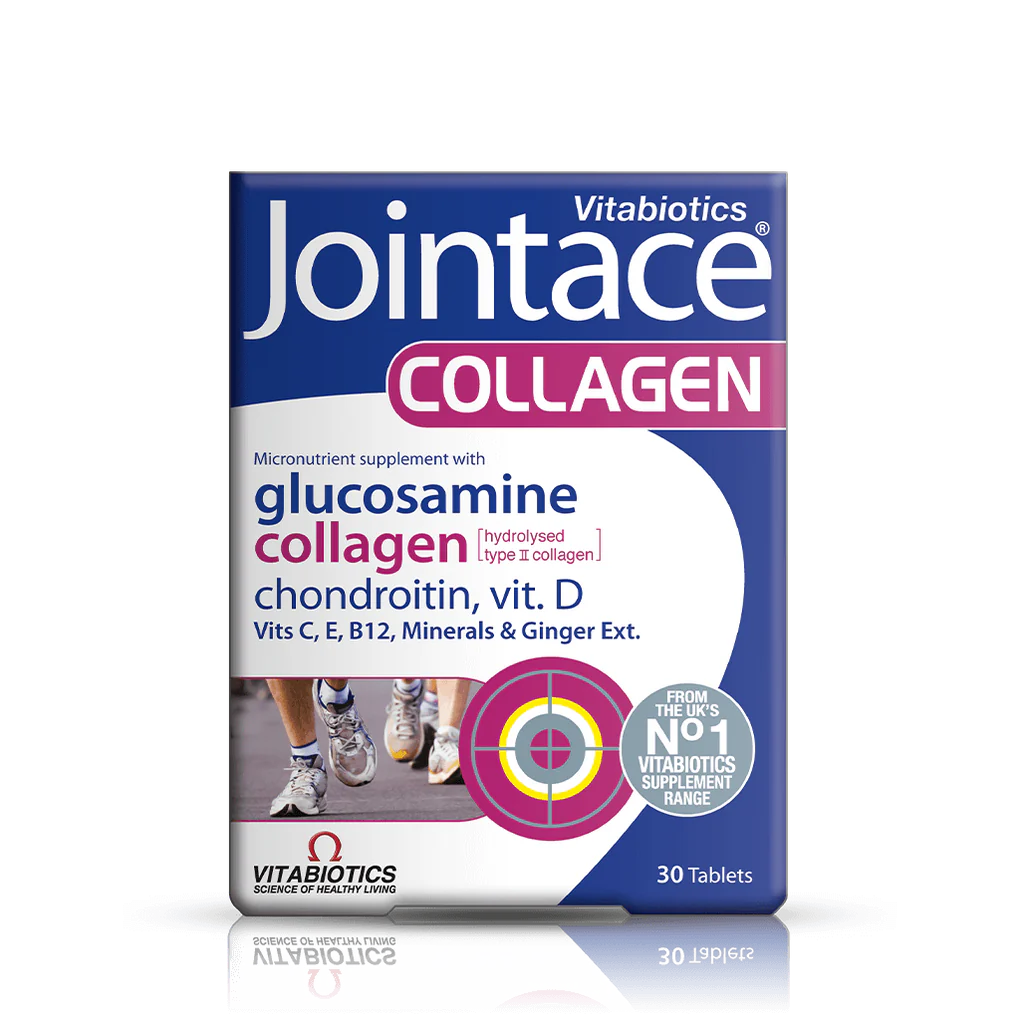 Vitabiotics Jointace Collagen Tablets - Joint and bone health support with collagen and glucosamine.