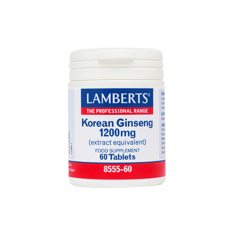 Lamberts Korean Ginseng 1200mg - High potency adaptogen for energy and vitality.