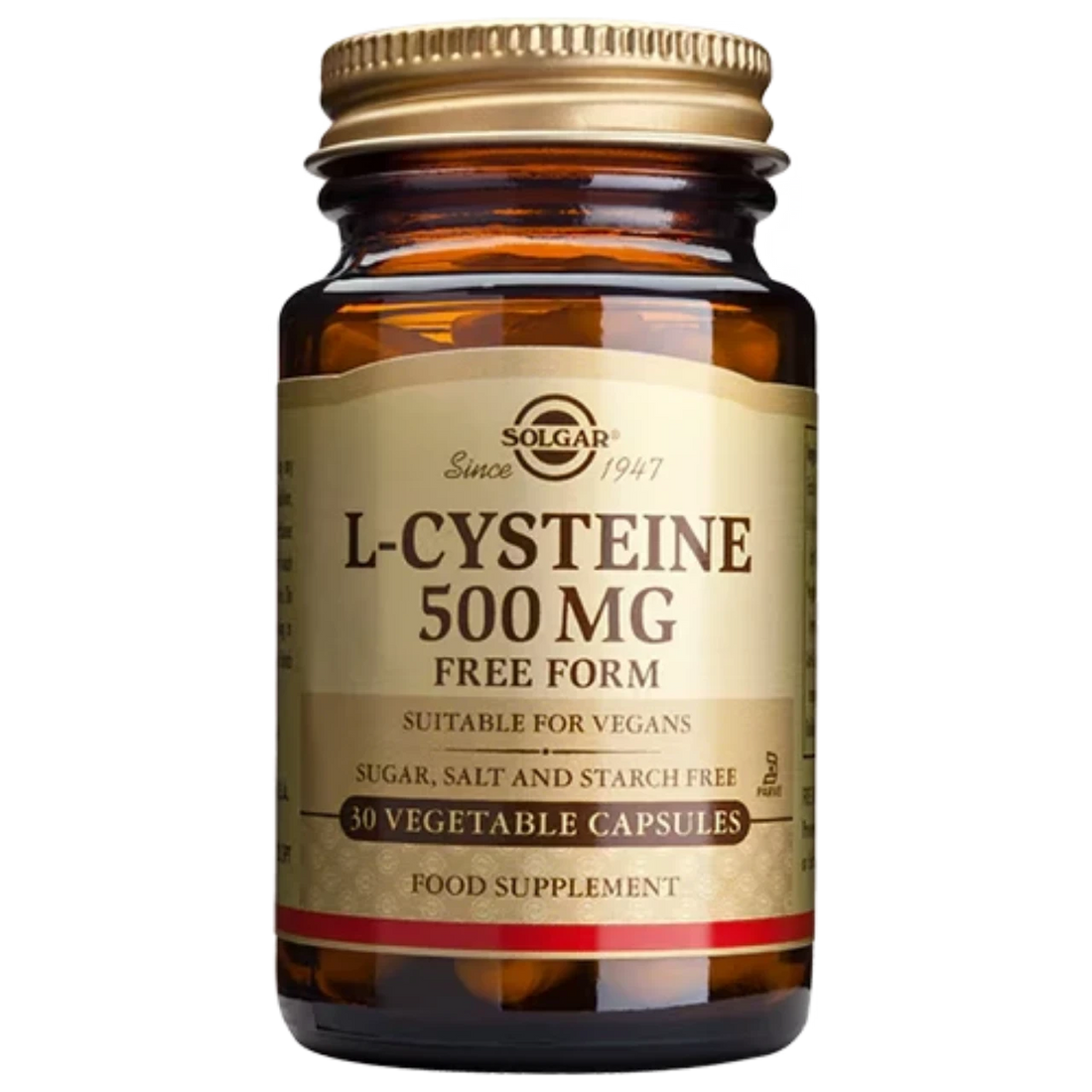 Solgar L-Cysteine 500 mg - Promotes healthy skin, hair, and nails.