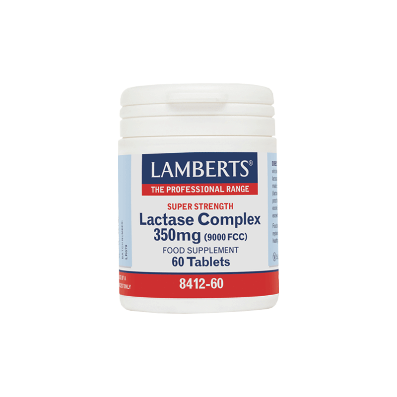 Lamberts Lactase Complex - High-potency enzyme for lactose digestion and intolerance relief.