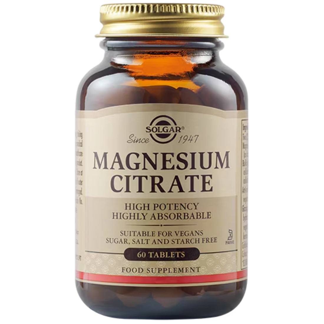 Solgar Magnesium Citrate - Enhances muscle, nerve function, and bone health.