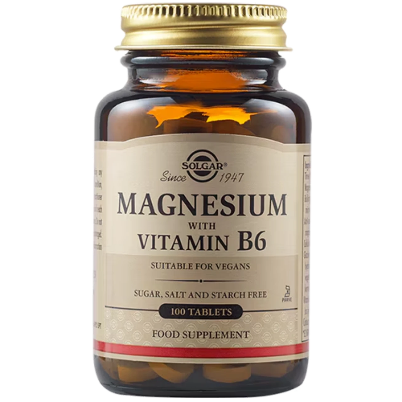  Solgar Magnesium with Vitamin B6 - Enhances energy, muscle function, and nervous system health.