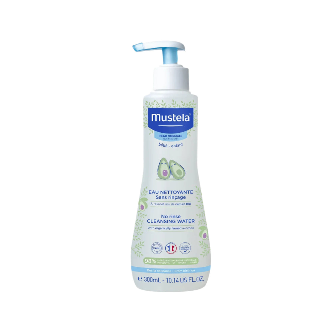 Mustela No-Rinse Cleansing Water with Organic Avocado for baby&