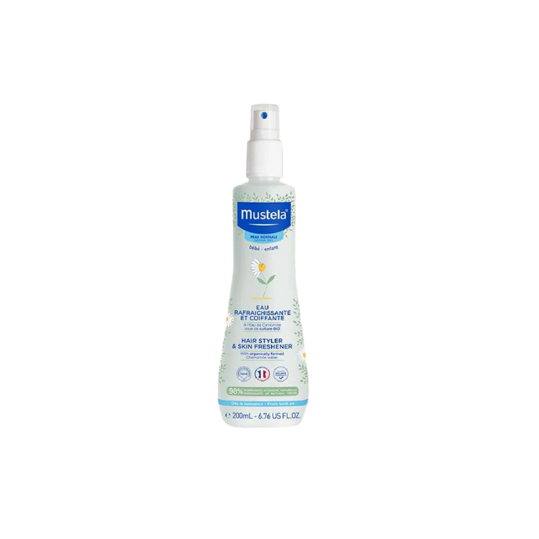 Mustela Hair Styler &amp; Skin Freshener for styling and refreshing baby hair and skin.