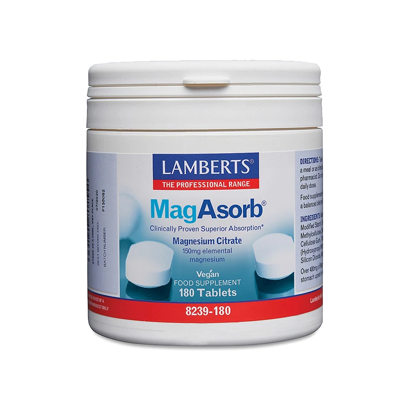 Lamberts MagAsorb - Supports muscle function, energy, and bone health.
