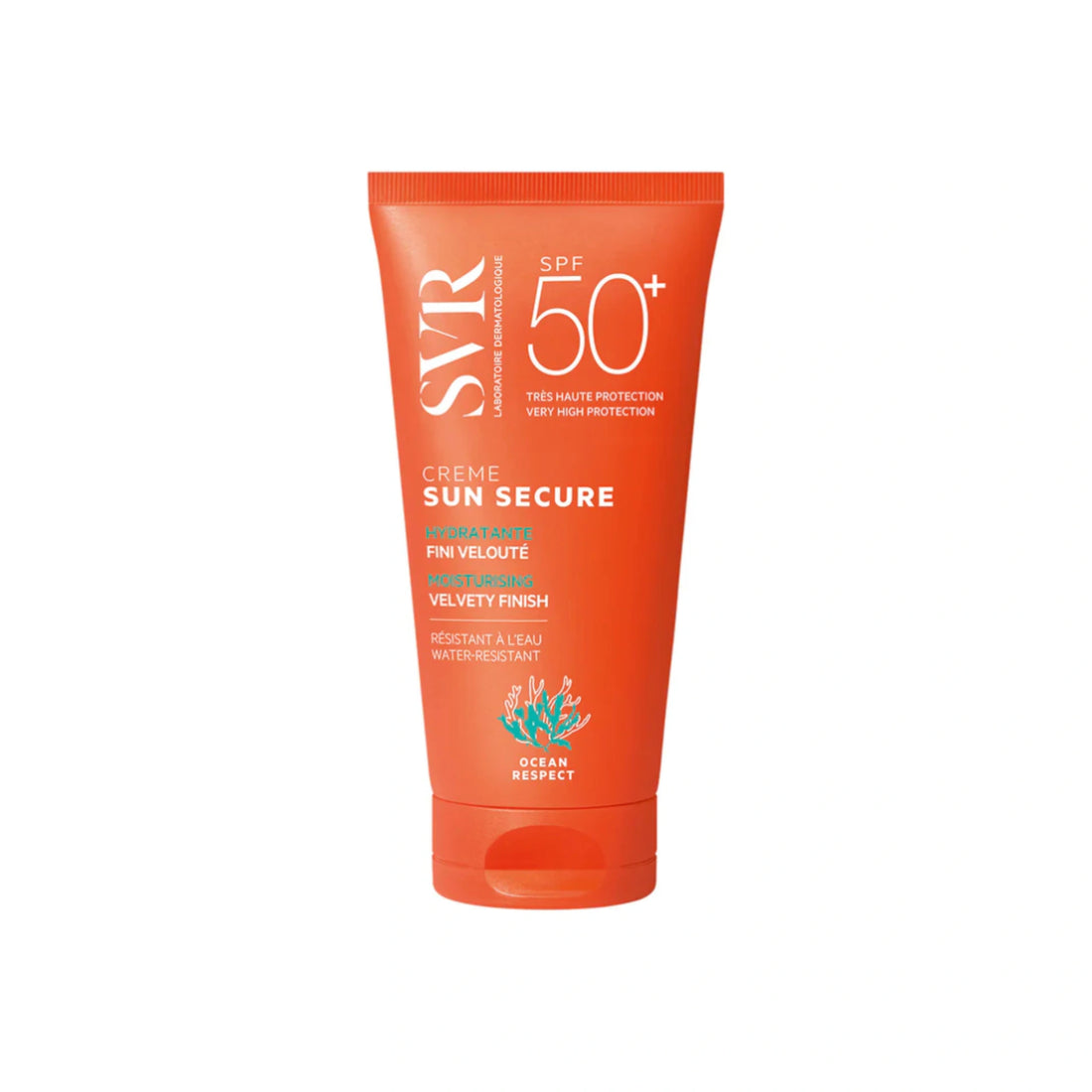 SVR SUN SECURE Face Cream SPF50+ – Rich, nourishing sunscreen for normal to dry skin with broad-spectrum UVA/UVB protection.