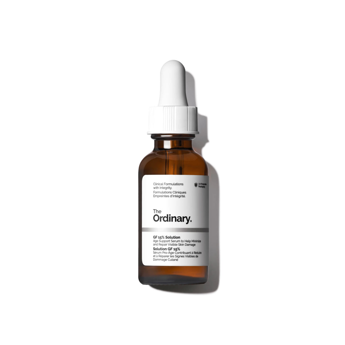 The Ordinary GF 15% Solution – Advanced growth factor serum with EGF, TGF, and IGF peptides to target wrinkles, firmness, texture, and radiance.