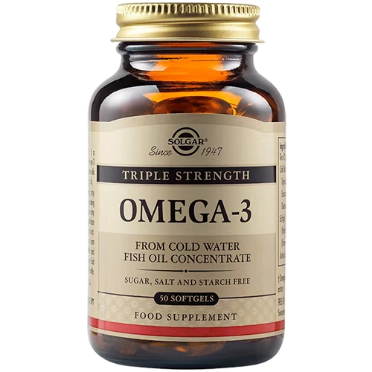 Solgar Omega-3 Triple Strength - Promotes heart, brain, and vision health.