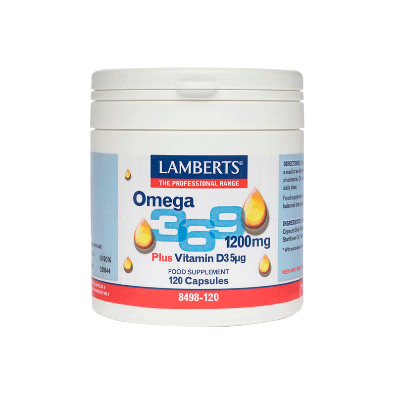 Lamberts Omega 3-6-9 1200mg - Comprehensive omega support.