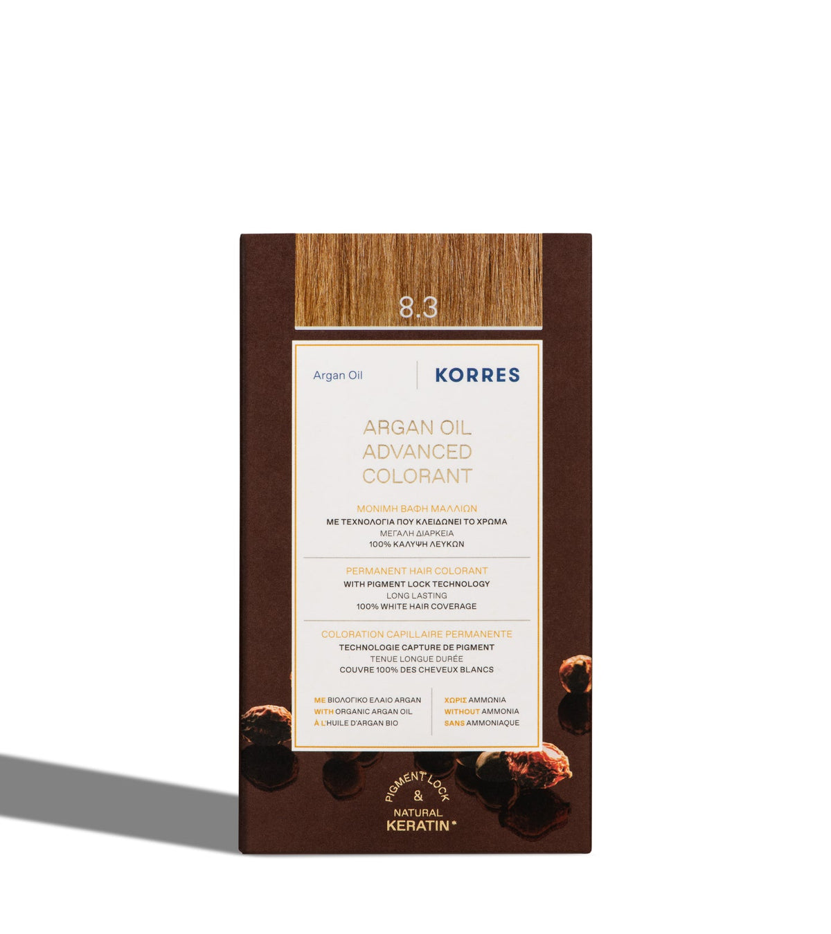 KORRES Argan Oil Advanced Colorant 8.3 Golden / Honey Light Blonde