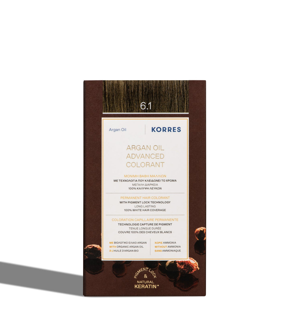 KORRES Argan Oil Advanced Colorant 6.1 Ash Dark Blonde