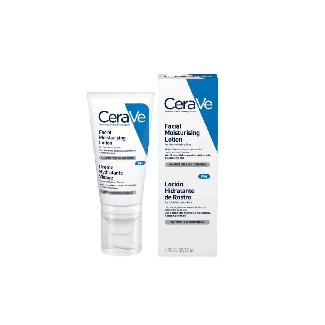 CeraVe PM Facial Moisturising Lotion - Hydrates and restores the skin barrier.