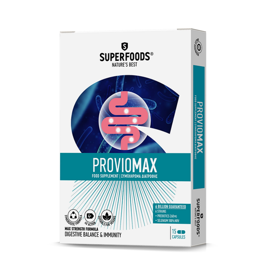 Superfoods Nature’s Best® PROVIOMAX probiotics with Selenium for immune support