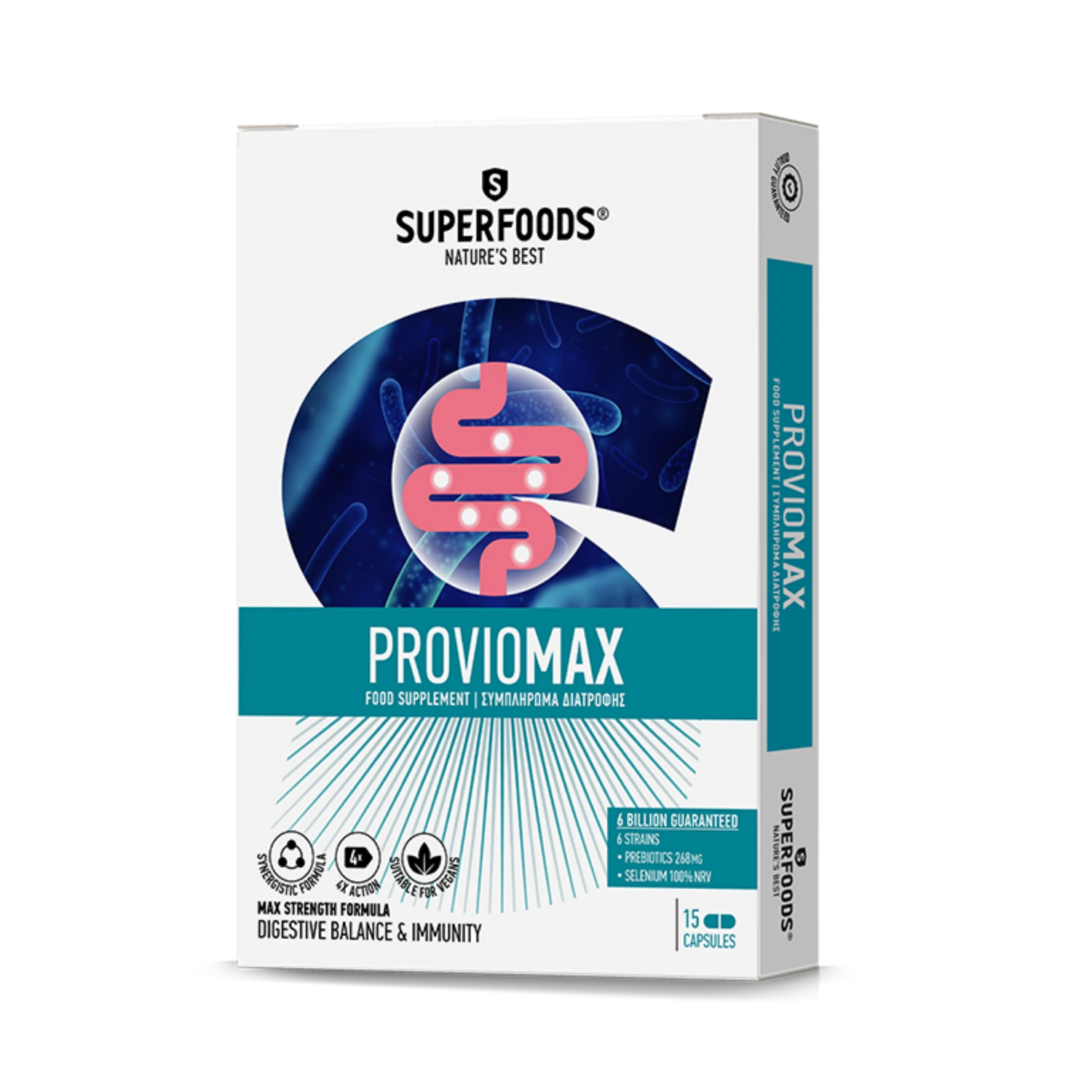 Superfoods Nature’s Best® PROVIOMAX probiotics with Selenium for immune support