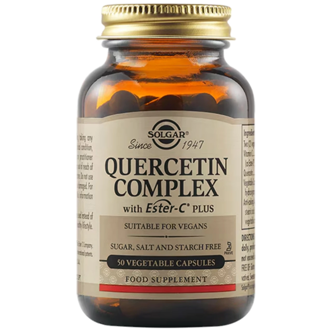 Solgar Quercetin Complex with Ester-C Plus - Enhances immune support and provides antioxidant protection.