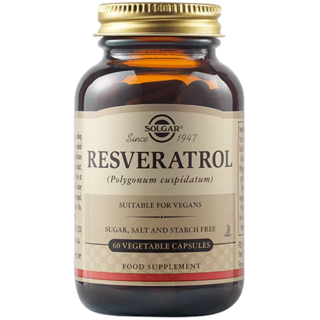 Solgar Resveratrol 100 mg - Promotes cardiovascular health and antioxidant protection