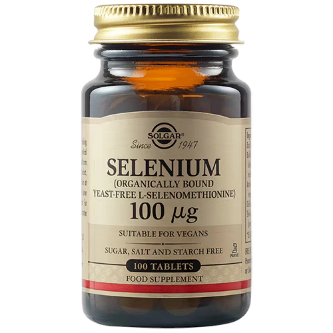 Solgar Selenium (Yeast-Free) 100 µg - Promotes immune and thyroid health.