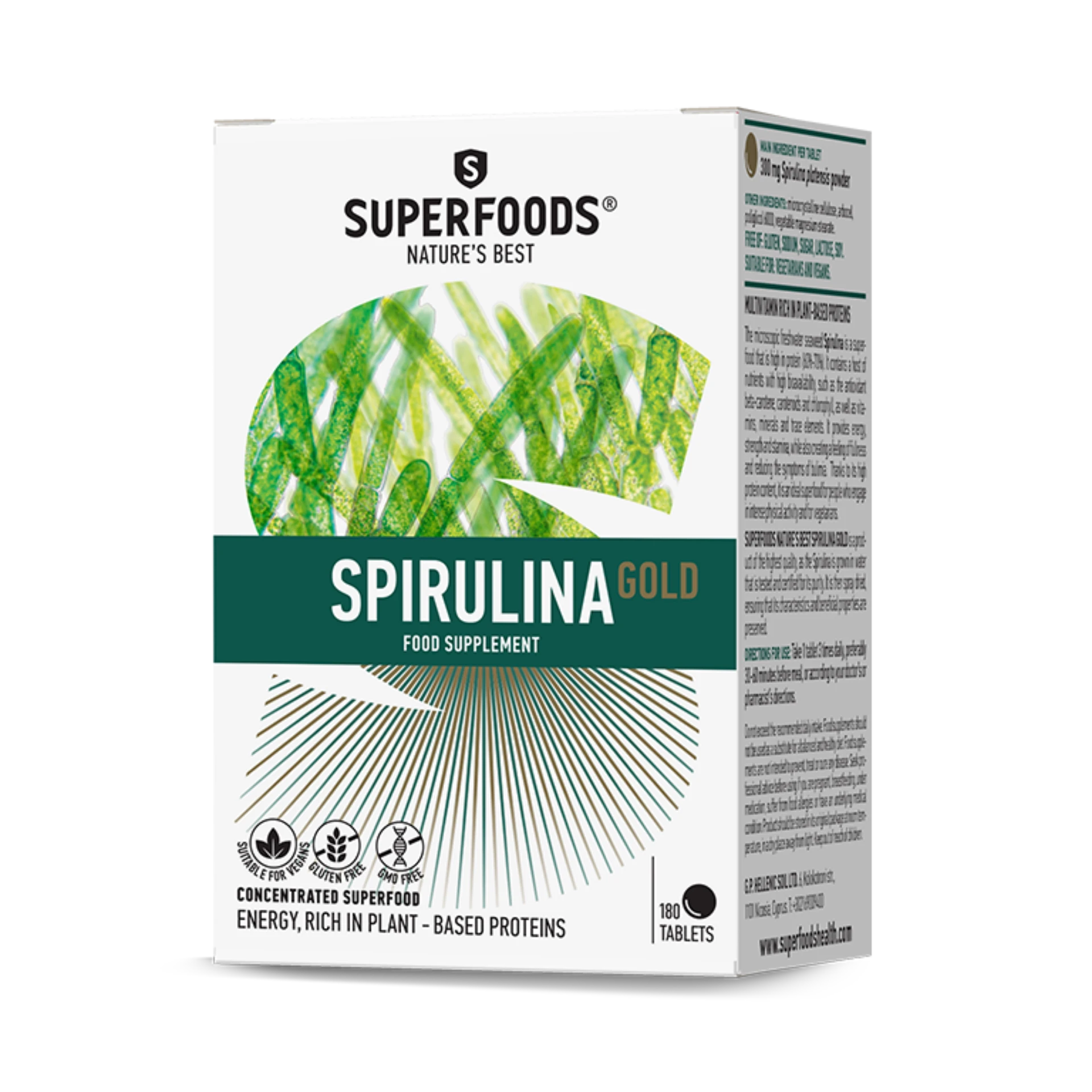 High-quality Spirulina supplement for energy and protein source